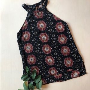 Paper Crane High-Neck Sleeveless Top, Small